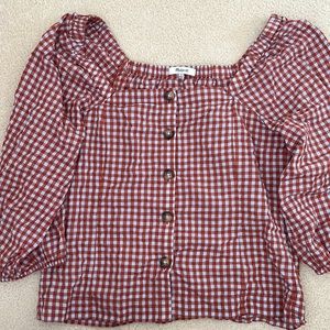 Madewell Gingham Top